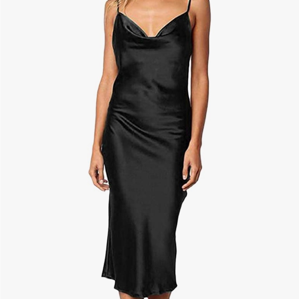Black Satin Dress
